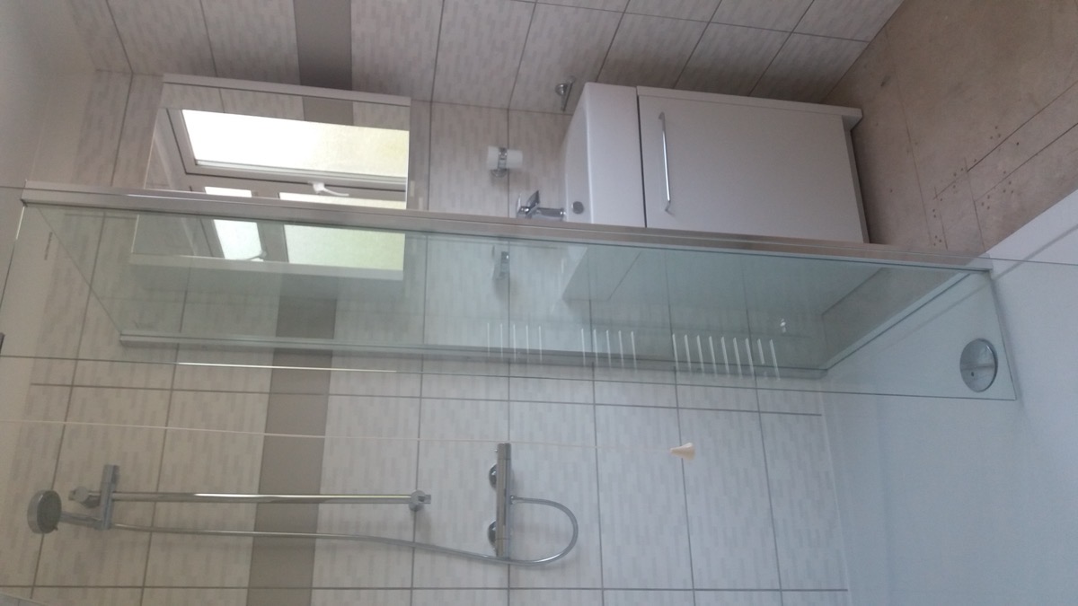 Bathroom with walk-in shower and freestanding bath